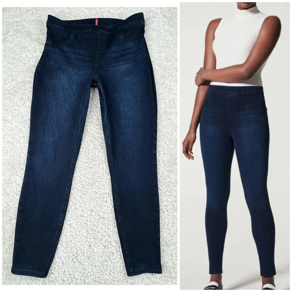 Spanx Jean-ish Ankle Leggings, color Twilight Rinse, size Extra Large XL - Picture 1 of 11